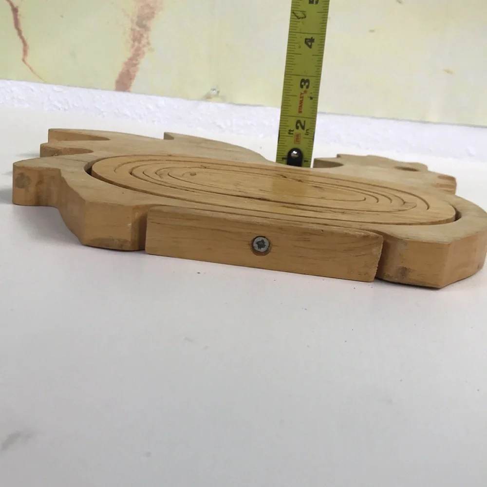 Wooden Rooster Hot-plate/Art décor Basket - Picture 9 of 9